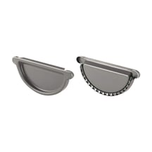 Stalen dakgoot voordeelpakket 3 m | Ø 125/90 mm | 9007 - Grijs aluminiumkleurig #5