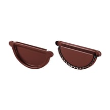 Stalen dakgoot voordeelpakket 5 m | Ø 125/90 mm | 8017 - Chocoladebruin #5