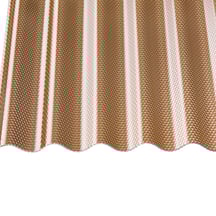 Acrylaat golfplaat | 76/18 | 3,00 mm | Brons | Honingraatstructuur | 2000 mm #4