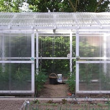 PET damwandplaat | 70/18 | 1,10 mm | Helder, licht blauw getint | Blueline | 2000 mm #4
