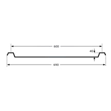Polycarbonaat damwandplaat EZ Glaze | 40/600 | 3,00 mm | Helder | 3000 mm #14