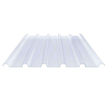 PVC damwandplaat | 183/40 | 1,50 mm | Helder, licht blauw getint | 2000 mm #1