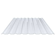 PVC damwandplaat | 20/1100 | 1,40 mm | Helder, licht blauw getint | Dak | 2000 mm #1