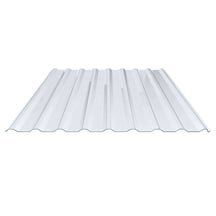 PVC damwandplaat | 20/1100 | 1,40 mm | Helder, licht blauw getint | Dak | 4500 mm #1