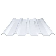PVC damwandplaat | 250/50 | 1,50 mm | Helder, licht blauw getint | 2000 mm #1