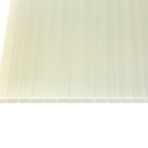Acrylaat kanaalplaat | 16 mm | Breedte 980 mm | Opaal wit / Goud | Warmtewerend | 2000 mm #4