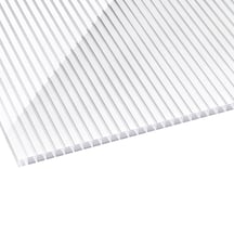 Polycarbonaat kanaalplaat | 16 mm | Breedte 980 mm | Helder / wit gestreept | Dubbelzijdige UV-bescherming | 2000 m #1