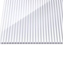 Polycarbonaat kanaalplaat | 16 mm | Breedte 980 mm | Helder / wit gestreept | Dubbelzijdige UV-bescherming | 2000 m #3