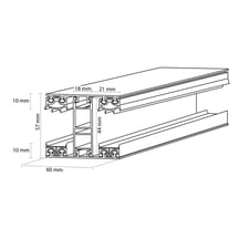 Mendig | Koppelprofiel | 25 mm | Thermo/Classic | Aluminium | Blank | 2500 mm #3