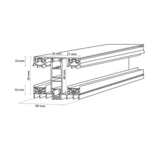 Mendig | Koppelprofiel | 32 mm | Thermo/Thermo | Aluminium | Blank | 2000 mm #3
