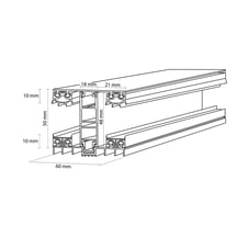 Mendig | Koppelprofiel | 32 mm | Thermo/Thermo | Aluminium | Blank | 2000 mm #3