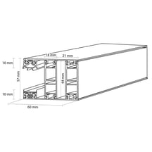 Mendig | Randprofiel | 25 mm | Thermo/Classic | Aluminium | Blank | 2000 mm #3