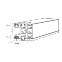 Mendig | Randprofiel | 32 mm | Thermo/Thermo | Aluminium | Blank | 2500 mm #3