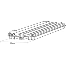 Mendig | Thermo-Rand-Onderprofiel | Kunststof en aluminium | Wit | 2000 mm #2