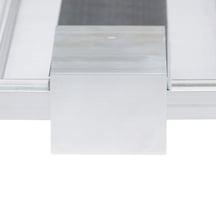 Profielafsluithoeken | Voor 10 mm platen in profiel Mendig & DUO | Aluminium | Breedte 6 cm | Blank #3