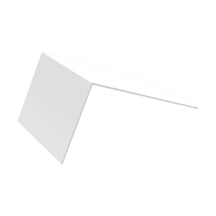 Profielafsluithoeken | Voor 16 mm platen in profiel Mendig | Aluminium | Breedte 6 cm | Wit #1