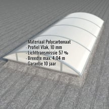 Alumon lichtstraat | Type 1/7 | Dagmaat 3,90 m | Opaal wit #2
