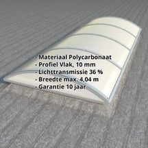 Alumon lichtstraat | Type 1/7 | Dagmaat 1,00 m | Opaal wit | Warmtewerend #2