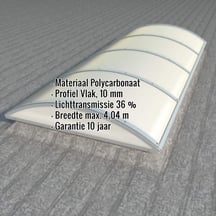 Alumon lichtstraat | Type 1/7 | Dagmaat 1,40 m | Opaal wit | Warmtewerend #2