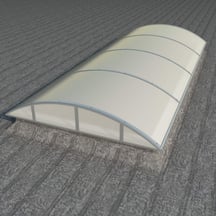 Alumon lichtstraat | Type 1/7 | Dagmaat 2,80 m | Opaal wit | Warmtewerend #1