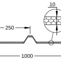 Stabilight lichtstraat | Type GT38/10 | Dagmaat 1,00 m #8