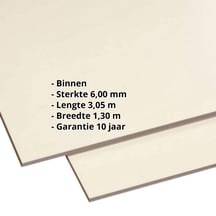 HPL plaat | Binnen | 6 mm | Beige | 3,05 x 1,30 m #2