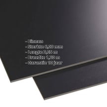 HPL plaat | Binnen | 6 mm | Zwart | 3,05 x 1,30 m #2