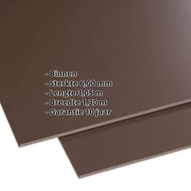 HPL plaat | Binnen | 6 mm | Bruin | 3,05 x 1,30 m #2