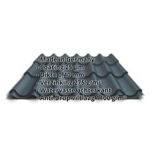 Dakpanplaat 2/1060 | Anti-Drup 1000 g/m² | Restpartij | Staal 0,40 mm | 25 µm Polyester | 7016 - Antracietgrijs #2