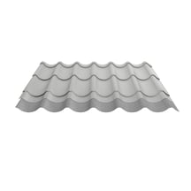 Dakpanplaat 2/1060 | Anti-Drup 1000 g/m² | Staal 0,50 mm | 25 µm Polyester | 9006 - Zilver-Metallic #4
