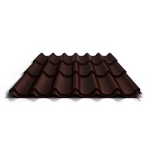 Dakpanplaat 2/1060 | Anti-Drup 1000 g/m² | Staal 0,50 mm | 60 µm TTHD | 8017 - Chocoladebruin #1
