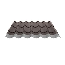 Dakpanplaat 2/1060 | Anti-Drup 700 g/m² | Staal 0,50 mm | 35 µm Mattpolyester | 32 - Donkerbruin #5