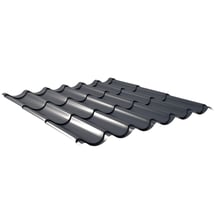 Dakpanplaat 2/1060 | Restpartij Staal 0,40 mm | 25 µm Polyester | 7016 - Antracietgrijs Dakpanplaat 2/1060 | Restpartij | Staal 0,40 mm | 25 µm Polyester | 7016 - Antracietgrijs #1