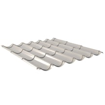 Dakpanplaat 2/1060 Staal 0,50 mm | 25 µm Polyester | 9002 - Grijswit Dakpanplaat 2/1060 | Staal 0,50 mm | 25 µm Polyester | 9002 - Grijswit #1