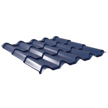 Dakpanplaat EUROPA | Anti-Drup 1000 g/m² | Staal 0,50 mm | 25 µm Polyester | 5010 - Gentiaanblauw #1