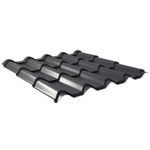Dakpanplaat EUROPA | Anti-Drup 1000 g/m² Staal 0,50 mm | 25 µm Polyester | 7016 - Antracietgrijs Dakpanplaat EUROPA | Anti-Drup 1000 g/m² | Staal 0,50 mm | 25 µm Polyester | 7016 - Antracietgrijs #1