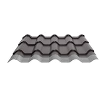 Dakpanplaat EUROPA | Anti-Drup 1000 g/m² | Staal 0,50 mm | 35 µm Mattpolyester | 32 - Donkerbruin #5