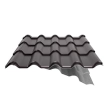 Dakpanplaat EUROPA | Anti-Drup 1000 g/m² | Staal 0,50 mm | 35 µm Mattpolyester | 32 - Donkerbruin #6