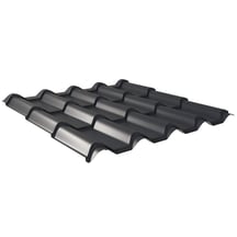 Dakpanplaat EUROPA | Anti-Drup 1000 g/m² | Staal 0,50 mm | 60 µm Puramid | 7016 - Antracietgrijs #1