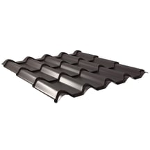 Dakpanplaat EUROPA | Anti-Drup 1000 g/m² | Staal 0,50 mm | 60 µm TTHD | 8017 - Chocoladebruin #1