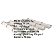 Dakpanplaat EUROPA | Anti-Drup 700 g/m² | Staal 0,50 mm | 25 µm Polyester | 7035 - Lichtgrijs #2