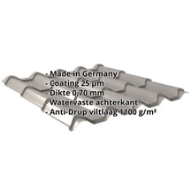 Dakpanplaat EUROPA | Anti-Drup 700 g/m² | Aluminium 0,70 mm | 25 µm Polyester | 9007 - Grijs aluminiumkleurig #2