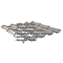 Dakpanplaat EUROPA Staal 0,50 mm | 25 µm Polyester | 9007 - Grijs aluminiumkleurig Dakpanplaat EUROPA | Staal 0,50 mm | 25 µm Polyester | 9007 - Grijs aluminiumkleurig #2