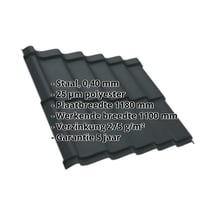 Dakpanplaat Szafir 350/15 Staal 0,40 mm | 25 µm Polyester | 7016 - Antracietgrijs Dakpanplaat Szafir 350/15 | Staal 0,40 mm | 25 µm Polyester | 7016 - Antracietgrijs #2