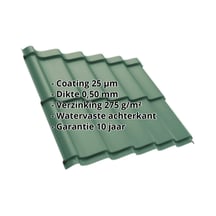 Dakpanplaat Szafir 350/15 Staal 0,50 mm | 25 µm Polyester | 6005 - Mosgroen Dakpanplaat Szafir 350/15 | Staal 0,50 mm | 25 µm Polyester | 6005 - Mosgroen #2