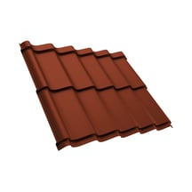 Dakpanplaat Szafir 350/15 | Staal 0,50 mm | 25 µm Polyester | 8004 - Koperbruin #1