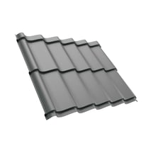 Dakpanplaat Szafir 350/15 | Staal 0,50 mm | 25 µm Polyester | 9006 - Zilver-Metallic #1
