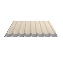 Damwandplaat 20/1100 | Dak | Anti-Drup 1000 g/m² | Staal 0,50 mm | 25 µm Polyester | 1015 - Licht ivoorkleurig #5