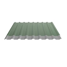 Damwandplaat 20/1100 | Dak | Anti-Drup 1000 g/m² | Staal 0,50 mm | 25 µm Polyester | 6002 - Loofgroen #5