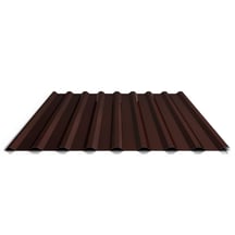 Damwandplaat 20/1100 | Dak | Anti-Drup 1000 g/m² | Staal 0,63 mm | 25 µm Polyester | 8017 - Chocoladebruin #1